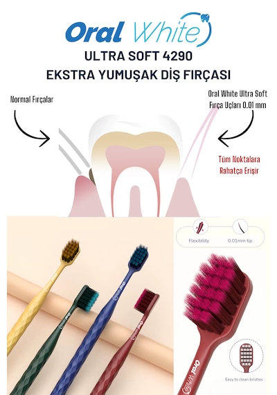 Oral White Ultra Soft 4290 Hassas Diş Fırçası