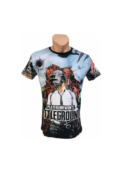 Dijital Baskı Pubg Palyer Gamer Tshirt Çok Renkli