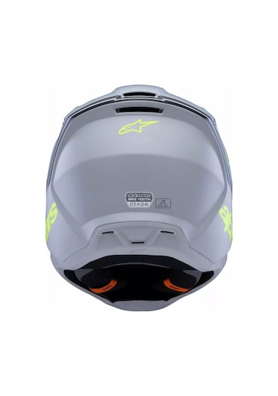 Alpinestars Sm3 Youth Radium Off-road Çocuk Genç Motosiklet Kaskı Gri Siyah Sarı