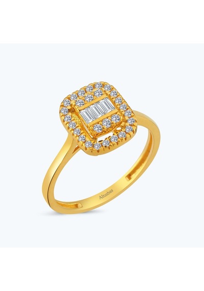 Altınbaş 22 Ayar Altın Baget Yüzük Byz0013-24785 Çok Renkli