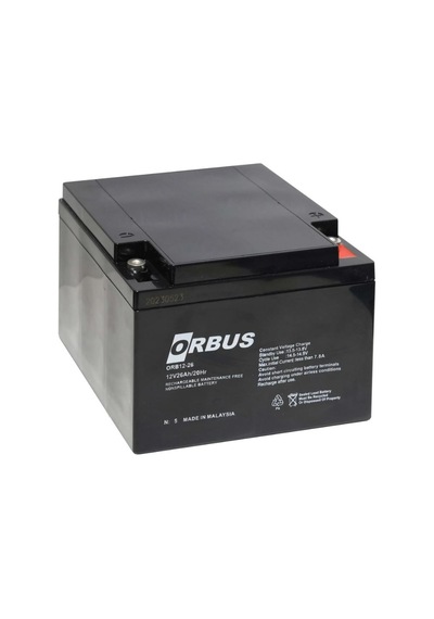 Orbus Kuru Akü 12 Volt 26 Ah Yeni Tarihli 176x166x125 Mm 8 Kg