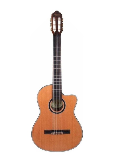 Valencia Vc774tce Elektro Klasik Gitar İnce Kasa Thin Body - Masif Kapak - Ekolayzırlı
