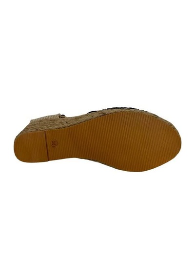 Kemal Tanca 877 T01 Kadın Dolgu Topuklu Espadril Siyah