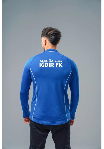 Hummel Iğdır Fk Target Antrenman Eşofman Üst Mavi Sponsorlu