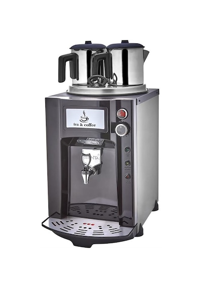 Remta Premium Jumbo 15 Litre İki Demlikli Çay Makinesi - Siyah