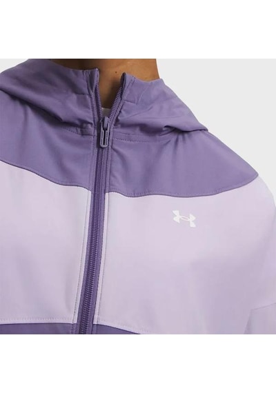 Under Armour Rival Woven Kadın Mor Polo Yaka Tişört