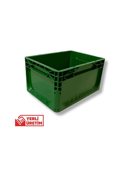 Alpbx 1.kalite Yeşil Plastik Kasa 40x30x22 Cm - Kutu 21 Litre