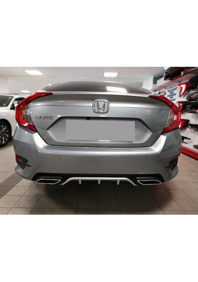Honda Civic Krom Bagaj Alt Çıtası 2016 - 2020 Krom Bagaj Çıtası