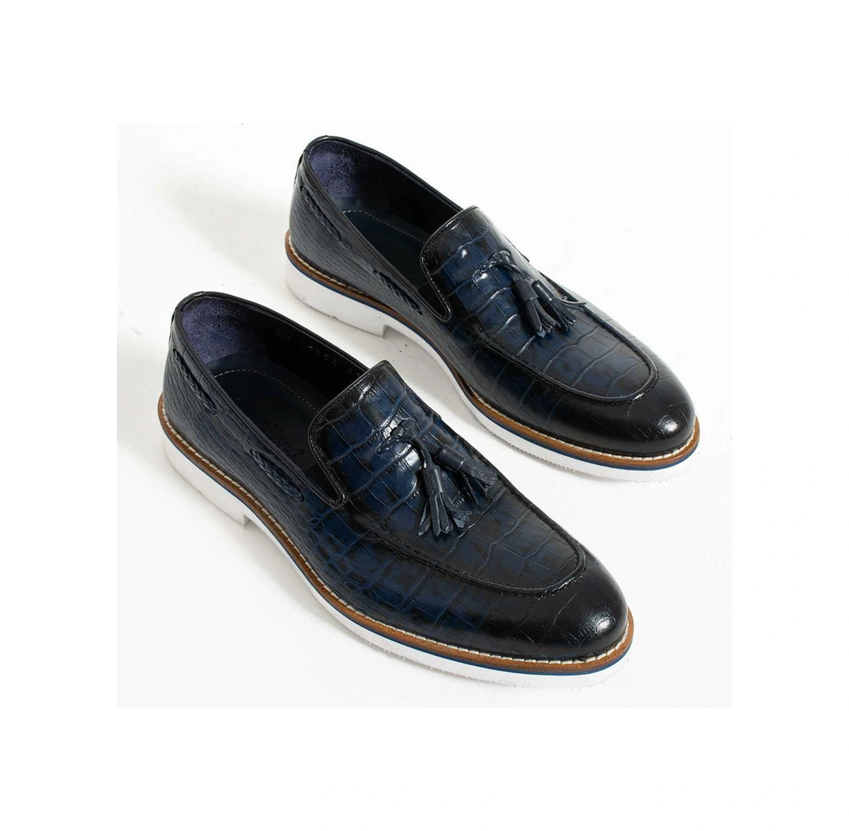 Bestello Bağcıksız Püsküllü Eva Taban Casual 331-10734 Erkek Ayakkabı Lacı Kroko Bestello Bağcıksız Püsküllü Eva Taban Casual 331-10734 Erkek Ayakkabı Lacı Kroko
