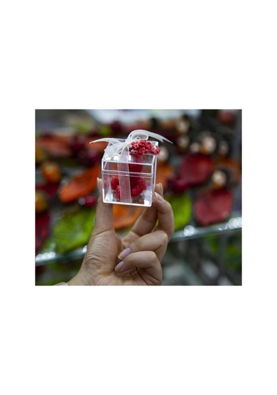 Hediyelik Kare Mika Kutu 4x4x4 Cm- 25 Adet