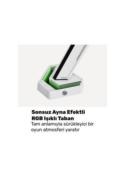 Npo Std93012lw Elysium 17"-45" Profesyonel Gaming Rgb Amortisörlü Vesa Tek Kol Monitör Tutucu
