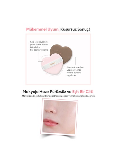 Ton Eşitleyici Pembe Bazlı Güneş Koruyucu Cushion A'pıeu Pure Block Tone-up Sun Cushion Spf50+pa++++ 76759695