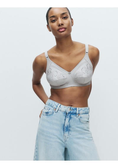 Marks & Spencer Nakış Detaylı Full Cup Sütyen T33008025 Gri