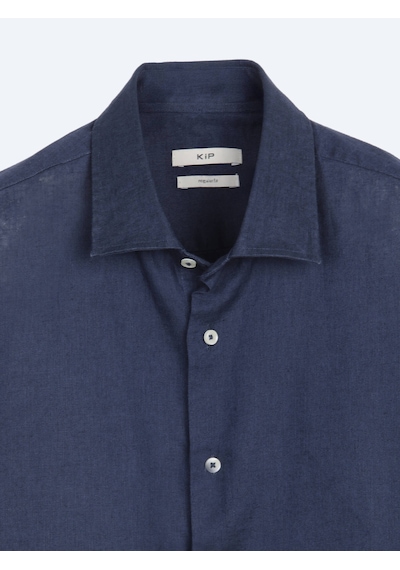 Kip İndigo Regular Fit Uzun Dokuma Casual Pamuk Karışımlı Gömlek