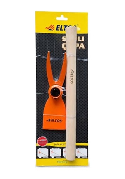 Eltos Profesyonel Saplı Bahçe Çapası, Dayanıklı Metal, Ergonomik Ahşap Saplı Toprak Havalandırma Ve Yabani Ot Temizleme Aleti Çatal
