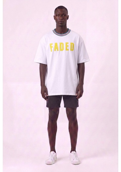 Blow Up Future Gen Faded Beyaz Oversize Erkek T-shirt 142147