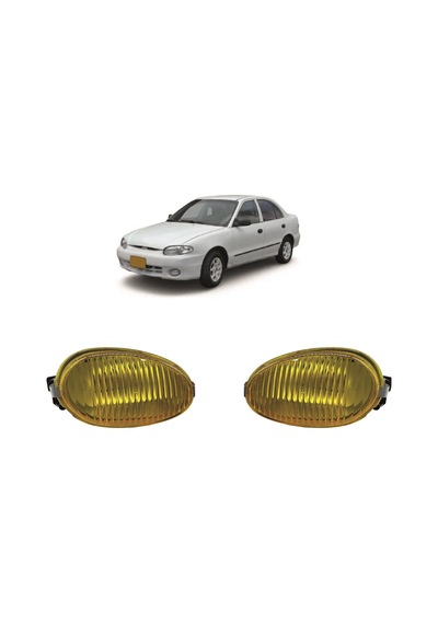 Hyundai Accent Sağ-sol Sarı Sis Lambası Set 1998-1999