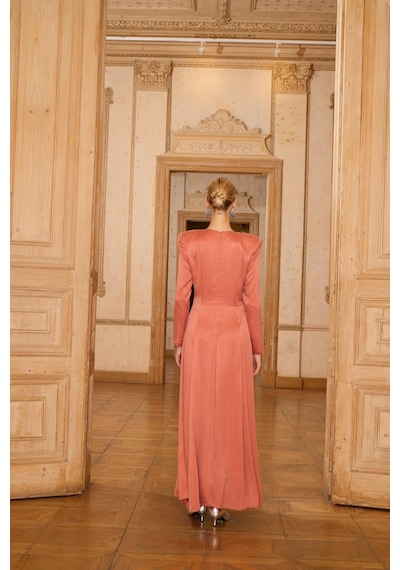 Senna Lucıano Dress Bakır Bakır