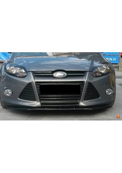 Ford Focus 3 Ön Tampon Lip Parlak Siyah 2012 - 2018