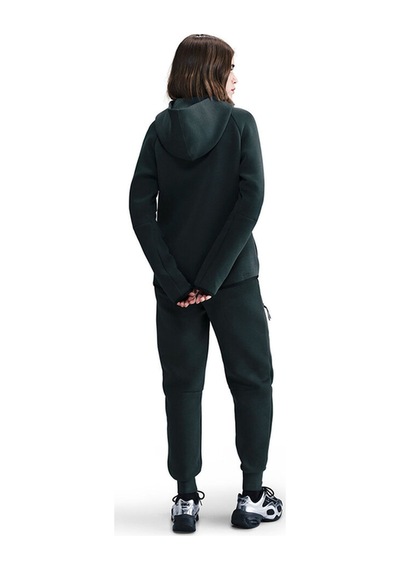 Kadın Sweatshirt Tech Fleece Windrunner Hoodie Kadın Kapüşonlu Sweatshirt Koyudarkyeşil