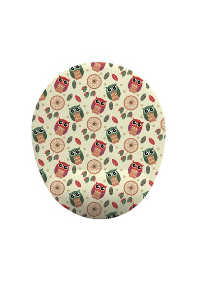 Düş Kapanı Ve Baykuş Desenli Bilek Destekli Mouse Pad