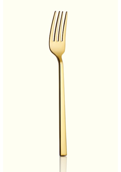 Klas Titanyum Gold 6 Adet Yemek Çatalı 18/10 Paslanmaz Çelik 3 Mm Altın