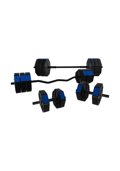 Tanspor 100 KG  Halter Full Kısa + Uzun Düz + Z Bar Dambıl Seti