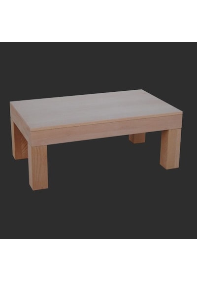 Orta Sehpa KÜT Model Ahşap Kayın Ayak Mdf HAM Tabla Kutu içinde sevk El Yapım