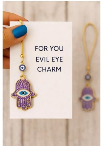 Hamsa El Nazarlık Araba Dikiz Aynası Süsü Nazar Boncuklu Araç Aksesuarı, Araba İçin Dekoratif Nazar Charm, Şans Ve Koruma Sembolü Araba Süsü Açık Gri