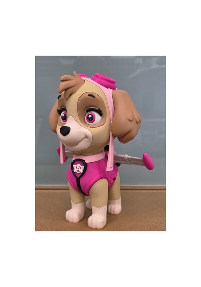 Skye Paw Patrol Figür 20 Cm-3d Baskı-kolleksiyonluk Biblo