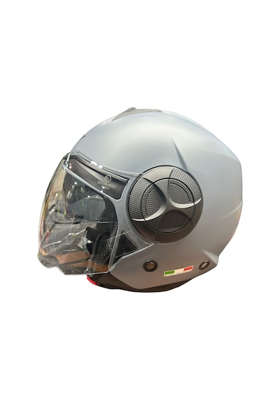 Sway Helmets 737 Camlı Güneş Gözlüklü Yarım Kask Mat Gri