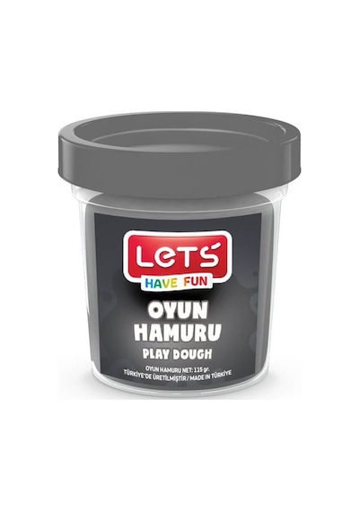 Lets Oyun Hamuru Tek Renk Gri 110 Gr L8440-13 Çok Renkli