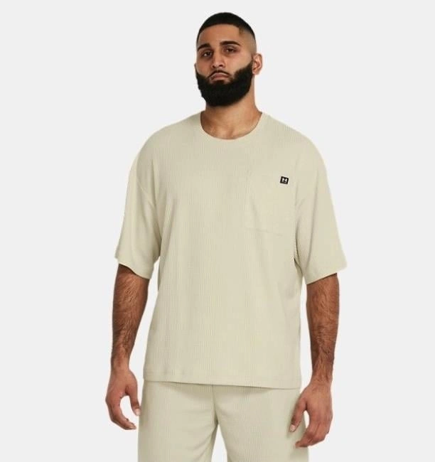 Under Armour Ua Rival Waffle Crew Erkek T-shirt-30876 Beyaz