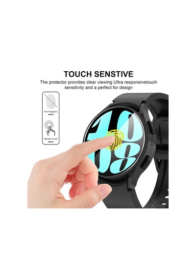 Samsung Uyumlu Galaxy Watch Fe Uyumlu Kolay Kurulum Aparatlı Temperli Cam Ekran Koruyucu