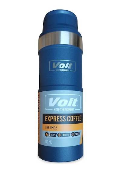 Coffee Termos 510 Ml, Mavi Açık Beyaz