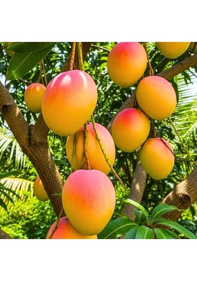 Kent Mango Fidanı 2 Yaş Aşılı, Tüplü, 60 70 Cm Lifsiz & Tatlı