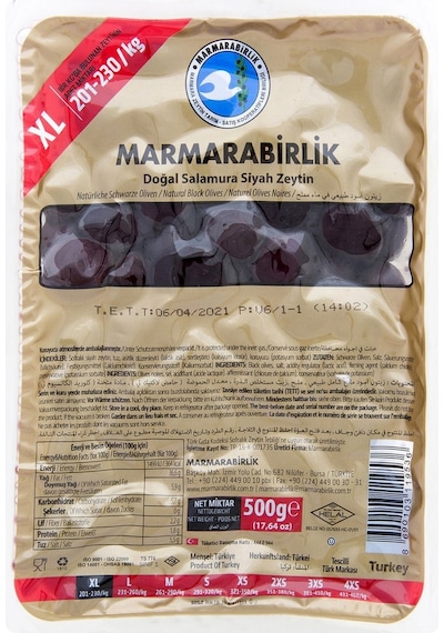 Marmarabirlik Mega Zeytin 5 x 500 G