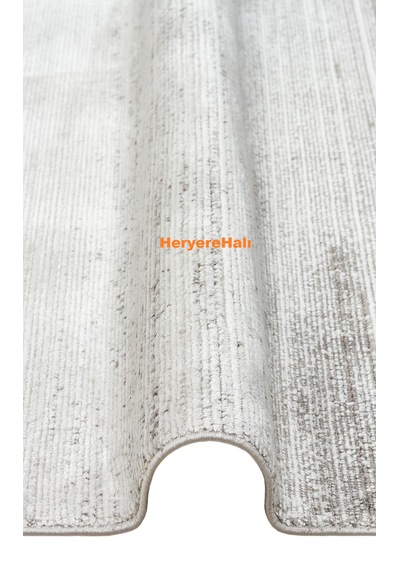 Roma Rm 01 Cream Grey Viskon Ve Polyester İle Üretilen Şık Salon Halısı Krem - Gri