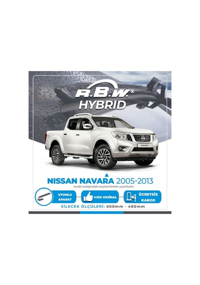 Nissan Navara Ön Silecek Takımı (2005-2013) RBW Hibrit