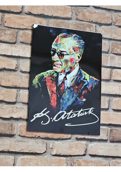 Atatürk Karizmatik Metal Poster