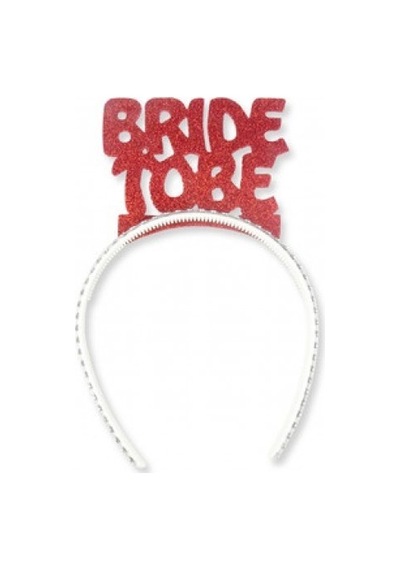 Bride To Be Kırmızı Simli Taşlı Eva Taç Bekarlığa Veda Parti Aksesuarı Diğer