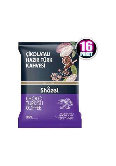 Shazel Çikolatalı Hazır Türk Kahvesi 16 x 100 G