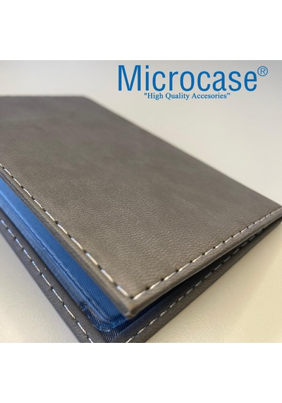 Microcase Suni Deri Oto Ruhsat Kabı Kılıfı Ruhsatlık + Ön Arka Panel Numaratör 2 Adet- Al5038 Siyah