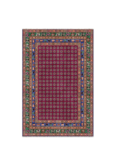 Dekoratif Halı Kaymaz Taban Leke Tutmaz Yıkanabilir Kilim Özel Ölçü Salon Halısı 3023-01 Çok Renkli