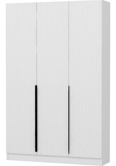 Minar Kale 210 Cm 3 Kapaklı 1b Raf Portmanto Byz Mbr Çizgili Byz