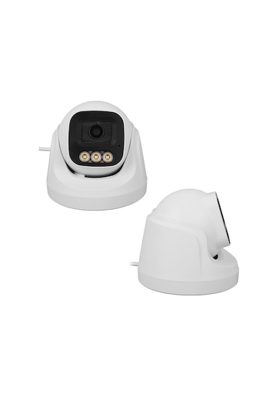 Plato Pl-37711 Ahd Dome Güvenlik Kamera 2mp 3.6mm 3 Warm Led Sesli Renkli Gece Görüş Mikrofonlu