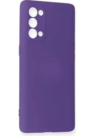 Uryport Oppo Reno 5 Pro Kılıf Nano İçi Kadife Silikon - Mor