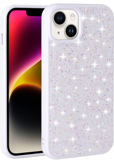 Apple Uyumlu iPhone 13 Parlak Taşlı Tasarım Pırlanta Csk Zore Kılıf-pembe