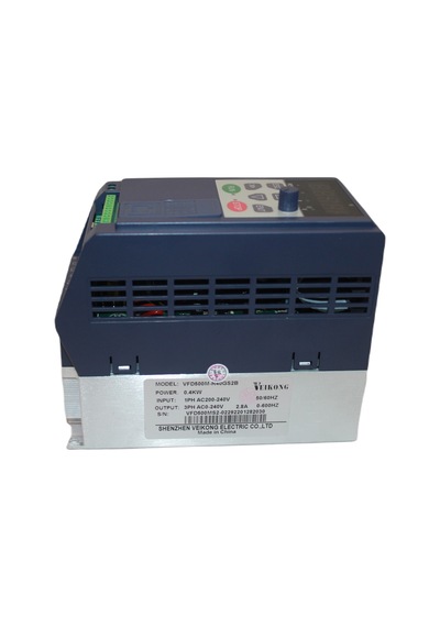 Veikong 0.4kW VFD İnvertör 220V→3 Faz Motor Sürücü Pompa Fan Konveyör Drive