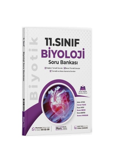 Biyotik Yayınları 11.sınıf Maarif Model Biyoloji Konu Anlatım Föyleri Ve 11.sınıf Maarif Model Biyoloji Soru Bankası Set 2 Kitap